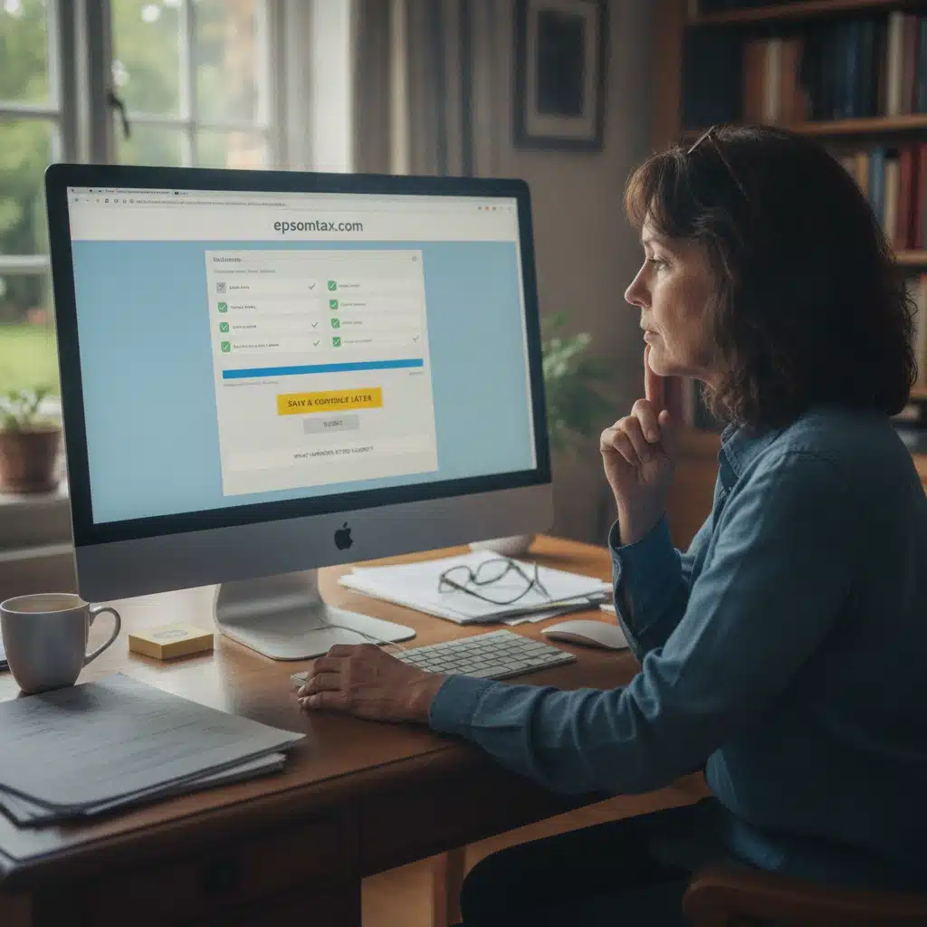 Steps in EpsomTax.com’s tax return process, from completing the questionnaire to Inland Revenue assessment