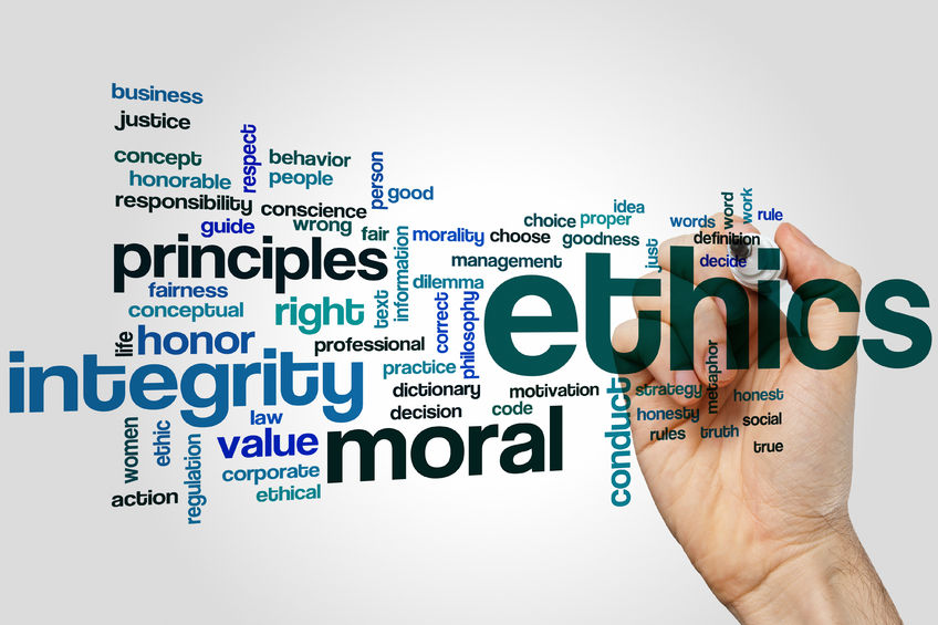 52430442 - ethics word cloud concept