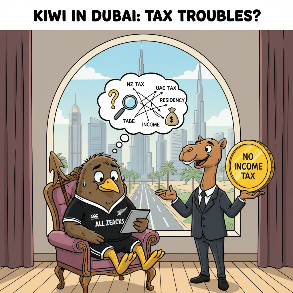 A Kiwi stresses about his tax residency status while living in Dubai