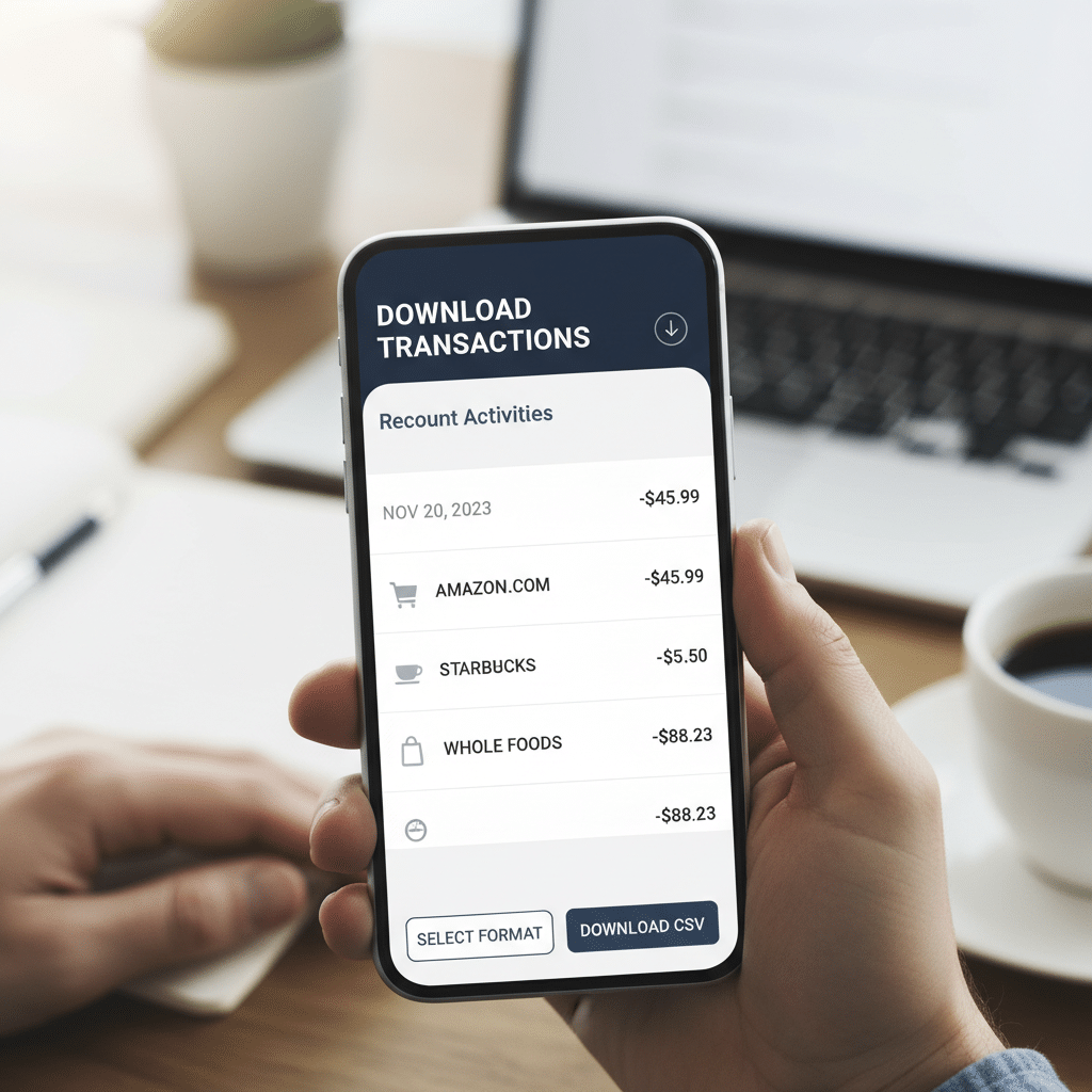 an image of online banking on a mobile device