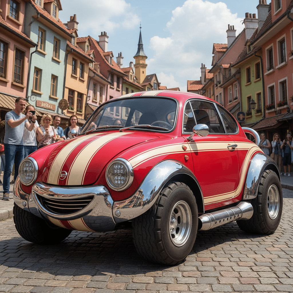 An image of a fat car, which is a pun on the abbreviation FATCA