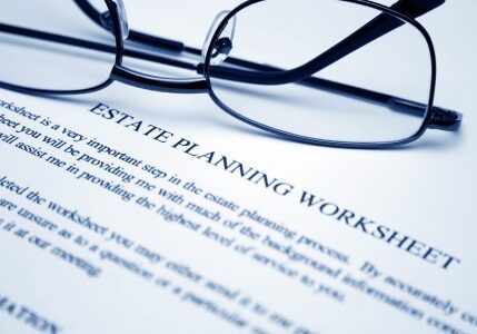 Estate planning worksheet