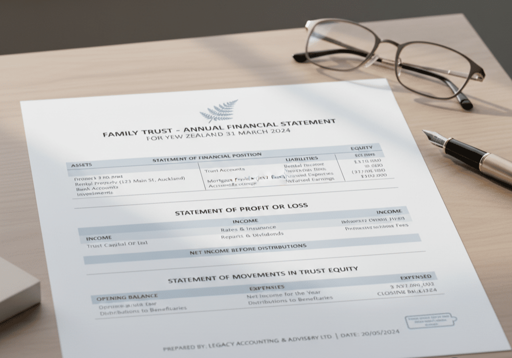 Family trust accounting