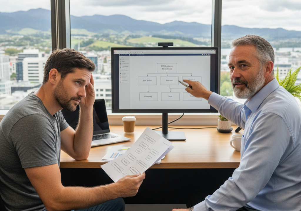sole trader asks accountant what to do